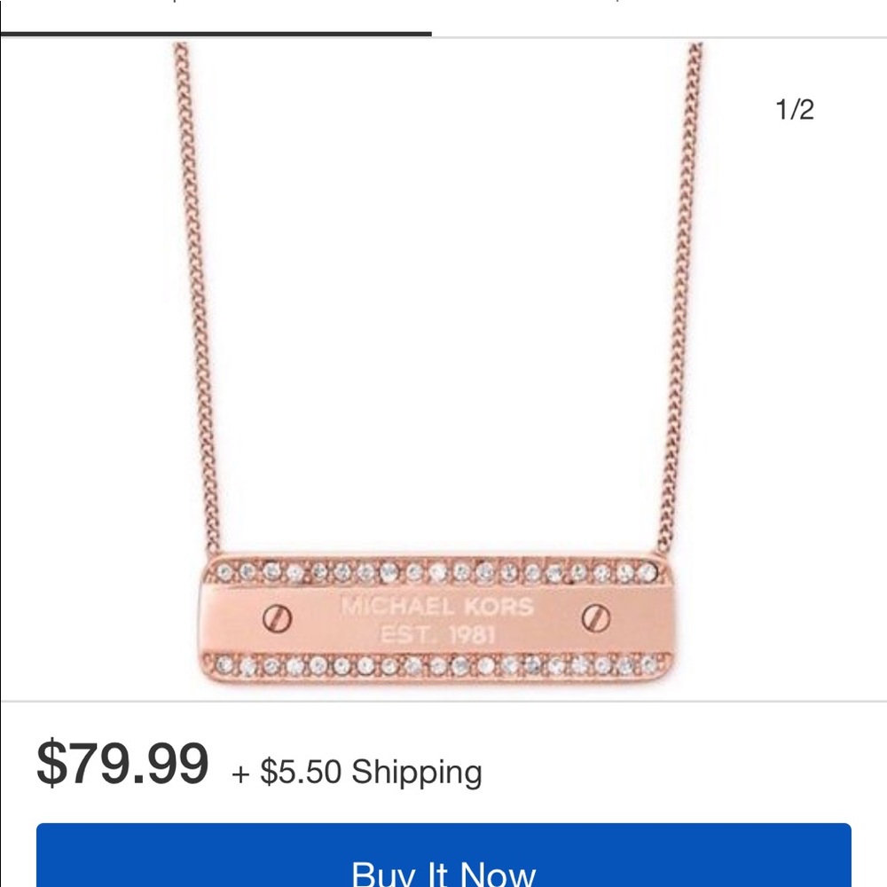 Authentic Michael K Rose good necklace